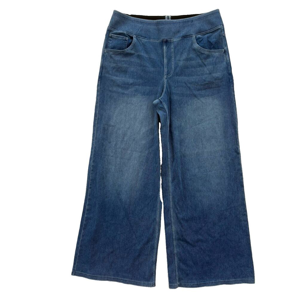 Halara XL Denim Pull On Lightwash Bootleg Jeans Women’s XL Athleisure Comfort